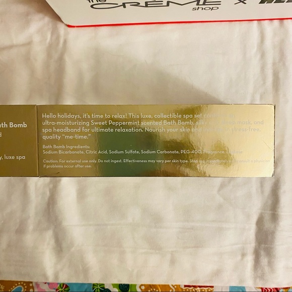 The Creme Shop Hello Kitty Sleep Mask Silk Bath Bomb Spa Headband! - Picture 12 of 15